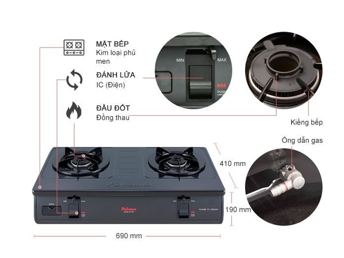 No. 2 - Bếp GasPA-7PEJ - 4