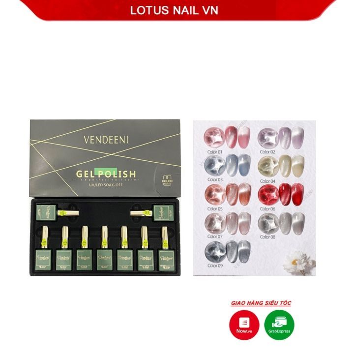 No. 7 - Sơn Gel Mắt Mèo Kim Cương Lotus Vendeeni - 3