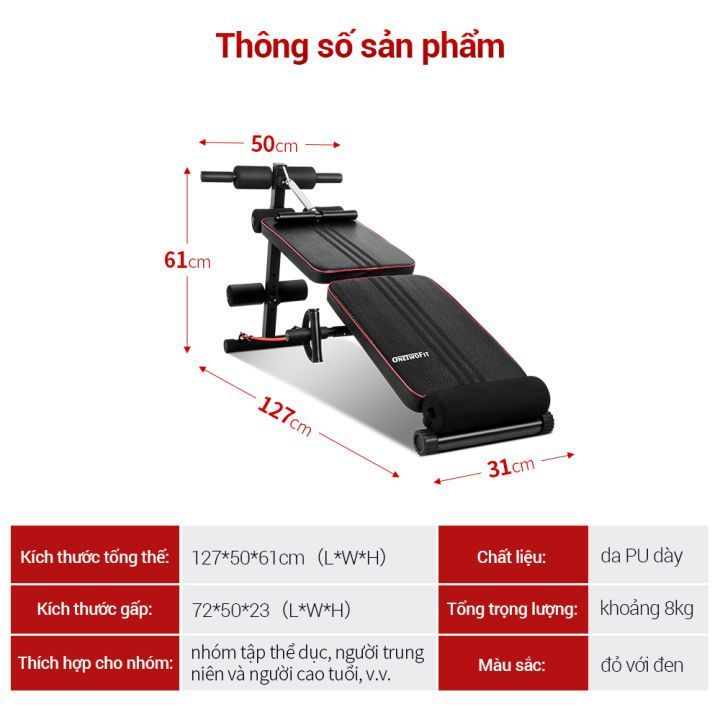 No. 5 - Ghế Tập Bụng OneTwoFit OT184 - 2