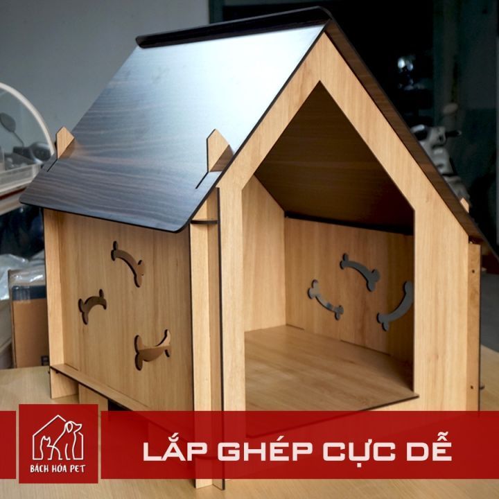 No. 2 - Nhà Chó Gỗ Lắp Ghép - 4