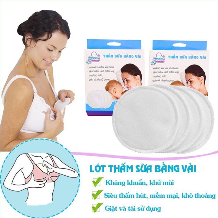 No. 5 - Miếng Lót Thấm Sữa Bằng Vải Goodmama - 2