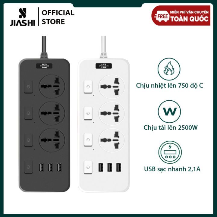 No. 2 - Ổ Cắm Điện Đa Năng Thông Minh 2 Cổng USB 5V Jiashi - 5