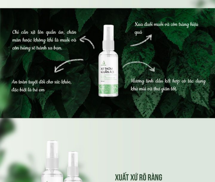 No. 6 - Xịt Thơm Quần Áo Fluers Hương Hoa Cỏ 20ml - 4