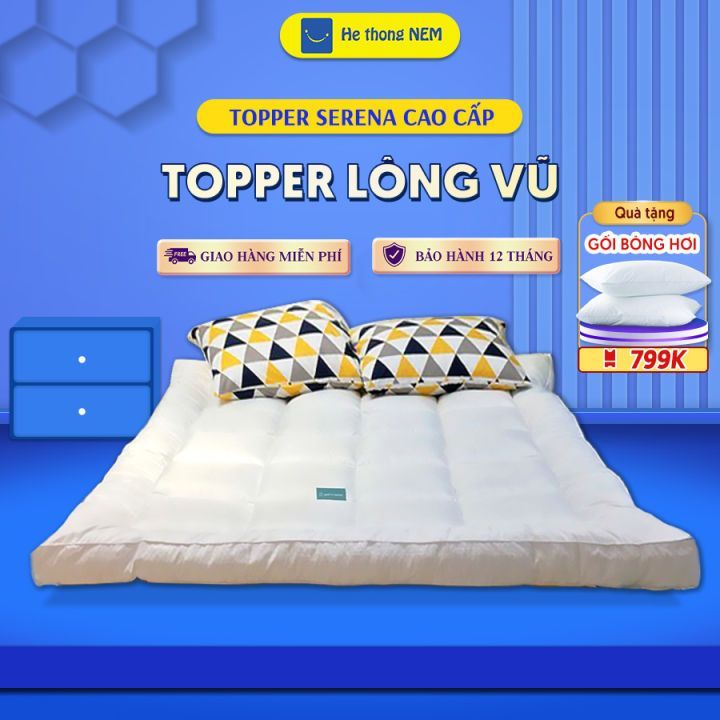 No. 4 - Nệm Topper Lông Vũ Microfiber Chumy - 5