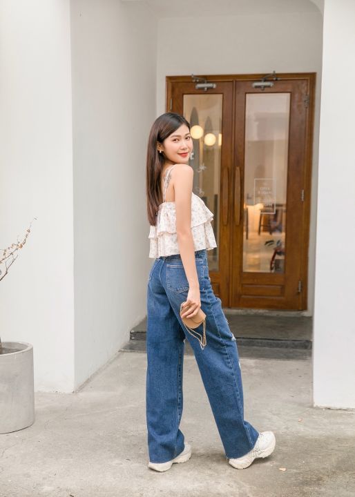 No. 6 - Quần Jeans Suông MIEU Mài Rách - HJN03 - 3