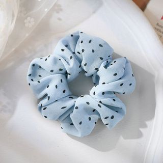 No. 10 - Scrunchies Vải Chiffon Họa Tiết Chấm BiDCQ12 - 1