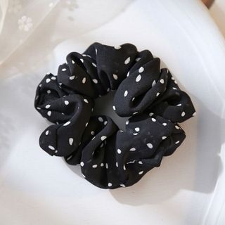 No. 10 - Scrunchies Vải Chiffon Họa Tiết Chấm BiDCQ12 - 2