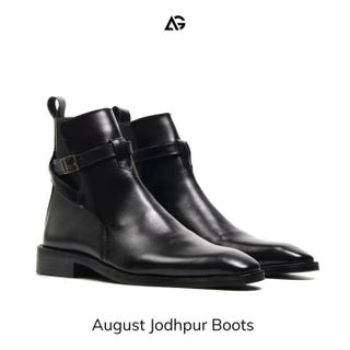 No. 8 - Giày Boots Da Bê NAMIDORI Jodhpur Boots AL04 - 1