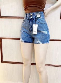 No. 5 - Quần Short Jean Thời Trang Lưng Thun BT Fashion - 3