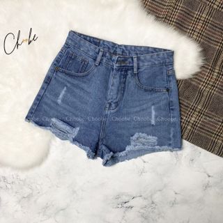 No. 3 - Quần Short Jean Nữ Choobe Trơn Cạp Cao QSJ01 - 3