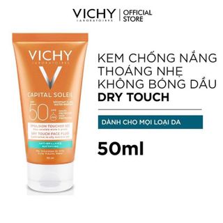 No. 4 - Kem Chống Nắng Phổ Rộng Vichy Ideal Soleil SPF 50Mattifying Face Fluid Dry Touch - 4