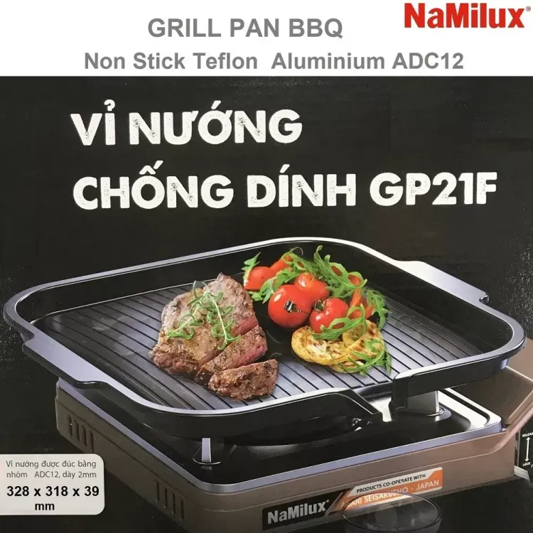 No. 8 - Vỉ Nướng Chống Dính Namilux 21PF Telfon - 2