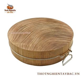 No. 1 - Thớt Gỗ Nghiến Có Đai Inox - 3