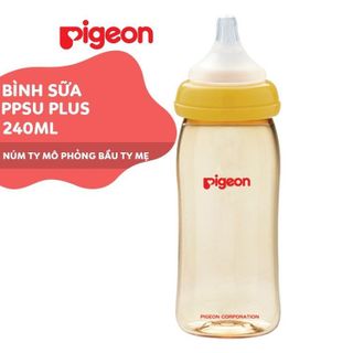 No. 3 - Bình Sữa Cho Bé Cổ Rộng Pigeon PPSU PLUS - 6