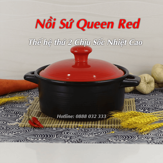 No. 8 - Nồi Sứ Chịu Nhiệt NOVIcook Queen Red - 1