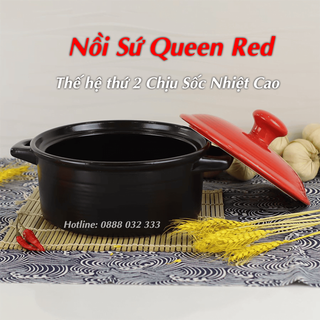 No. 8 - Nồi Sứ Chịu Nhiệt NOVIcook Queen Red - 5