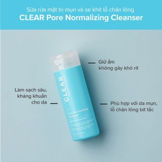 No. 2 - Sữa Rửa Mặt Cho Da Mụn Và Thu Nhỏ Lỗ Chân Lông Clear Pore Normalizing Cleanser - 2