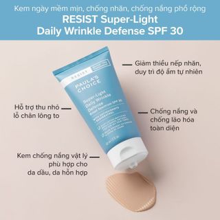 No. 7 - Kem Chống Nắng Ngăn Ngừa Lão Hóa Paula’s Choice Broad Spectrum SPF 30Super-Light Daily Wrinkle Defense - 2