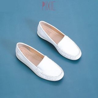 No. 1 - Giày Mọi Moccasin Da Bò Thật Đế Cao Su Pixie X482 - 2