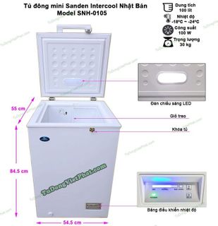 No. 7 - Tủ Đông Mini Intercool SandenSNH-0105 - 1