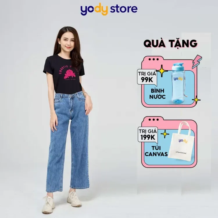 No. 8 - Quần Jeans Ống Rộng QJN4022 - 2