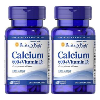 No. 4 - Puritan's Pride Calcium 600 + Vitamin D3 - 2