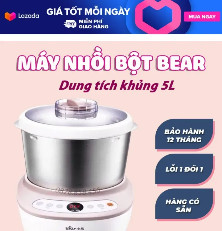 No. 5 - Máy Trộn Nhào Và Ủ Bột BearHMJ-A50B1 - 5