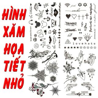 No. 6 - Bộ Hình Xăm Dán Hoạ Tiết Nhỏ - 2