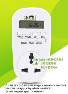 No. 6 - Ổ Cắm Hẹn Giờ Dạng Cơ MoliML-T1 - 6