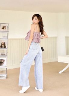 No. 6 - Quần Jeans Suông MIEU Mài Rách - HJN03 - 6