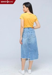 No. 6 - Chân Váy Jeans Dáng Dài GENVIETDJ223J1598 - 5