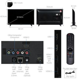 No. 1 - Tivi LG SMART TV 32-inch32LM636BPTB - 2