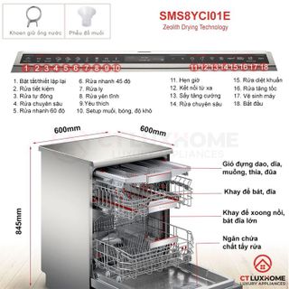 No. 4 - Máy Rửa Chén Bosch SMS8YCI01E - 5
