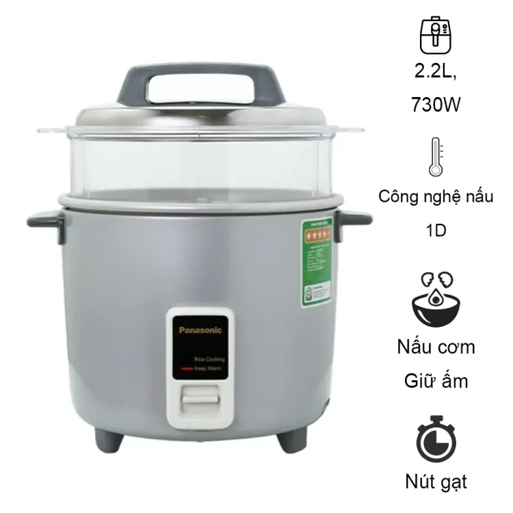 No. 7 - Nồi Cơm Điện Nắp Rời SR-W22GSLRA - 1