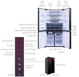 No. 4 - Tủ Lạnh SharpSJ-FXP640VG-MR - 2