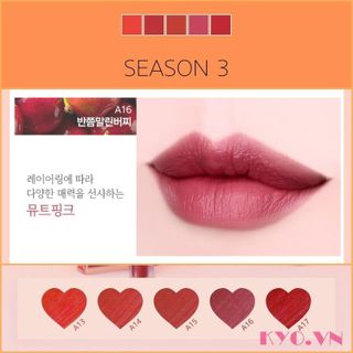 No. 7 - Son Kem Air Fit Velvet Tint Ver 3 Dry Fruit A16 Dried Cherry - 3