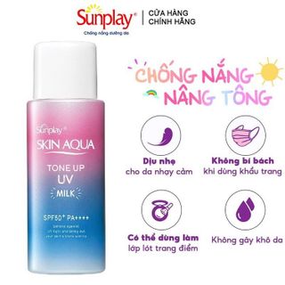 No. 5 - Kem Chống Nắng Sunplay Skin Aqua Tone Up UV Milk SPF50+/PA++++Lavender - 6