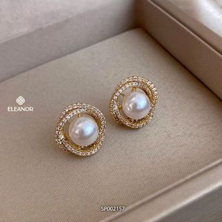 No. 6 - Bông Tai Nữ Ngọc Trai Nhân Tạo Đính Đá Eleanor Accessories - SP002157 - 6