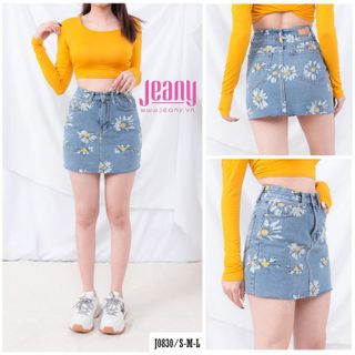 No. 1 - Chân Váy Jeans Họa Tiết GENVIETTJ328J1000 - 6