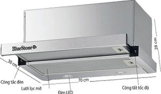 No. 4 - Máy Hút Mùi BluestoneHOB-8725 - 3
