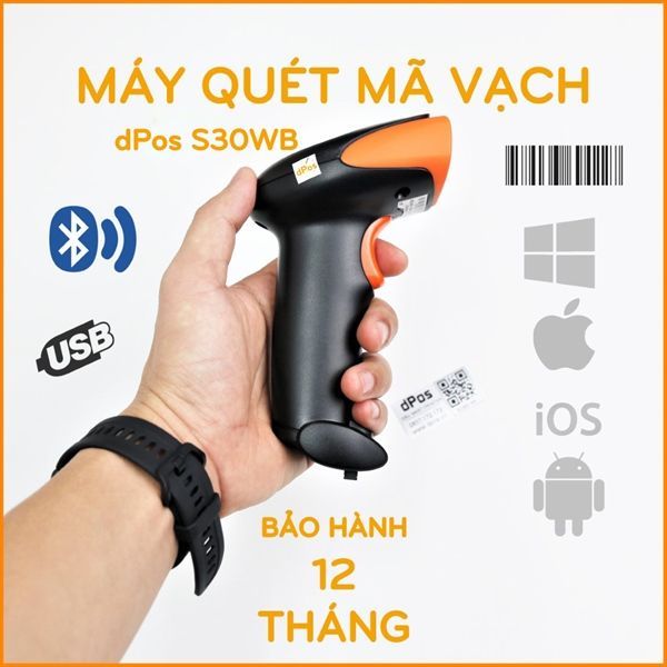 No. 1 - Máy Quét Mã Vạch dPos S30W - 3