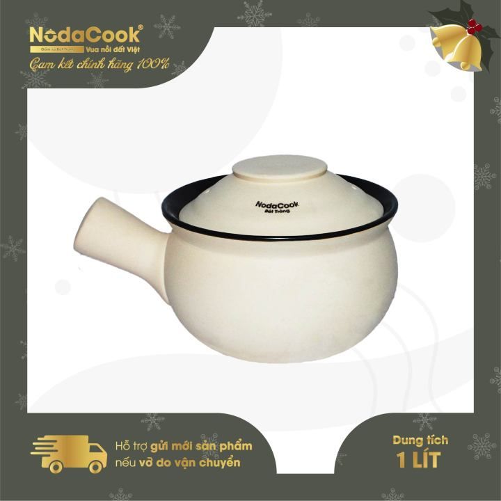 No. 7 - Nồi Đất Nấu Cháo Có Tay Cầm NodaCook - 1