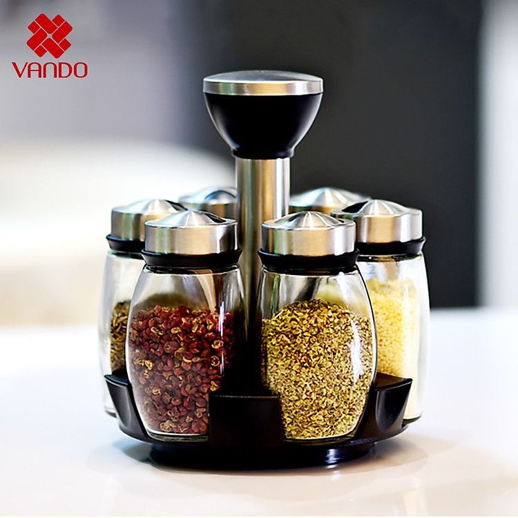 No. 4 - OEM Set 6 Lọ Đựng Gia Vị Xoay 360 Độ - 3
