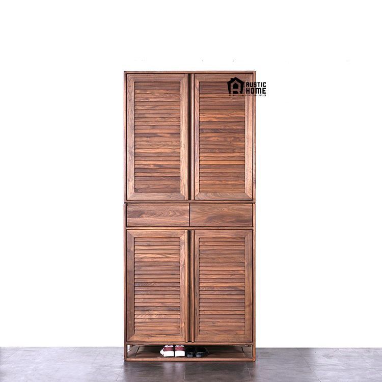 No. 3 - Tủ Quần Áo Rustic 1 Cánh Gỗ SồiBWRUS1O06 - 5