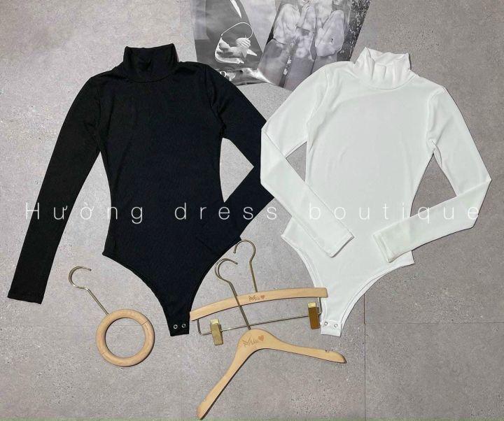 No. 6 - Bodysuit Cổ Lọ Tay Dài Thun Borip - 1