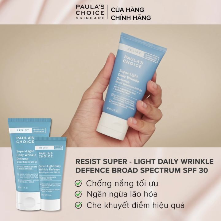 No. 7 - Kem Chống Nắng Ngăn Ngừa Lão Hóa Paula’s Choice Broad Spectrum SPF 30Super-Light Daily Wrinkle Defense - 5