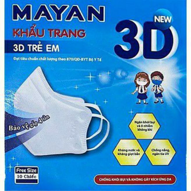 No. 5 - Khẩu Trang Trẻ Em Mayan 3D - 4