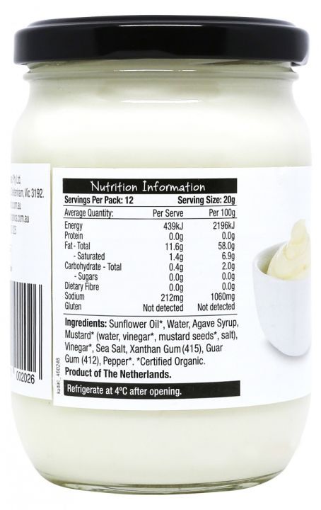 No. 1 - Sốt Mayonnaise Hữu Cơ Không Trứng Global Organics - 5