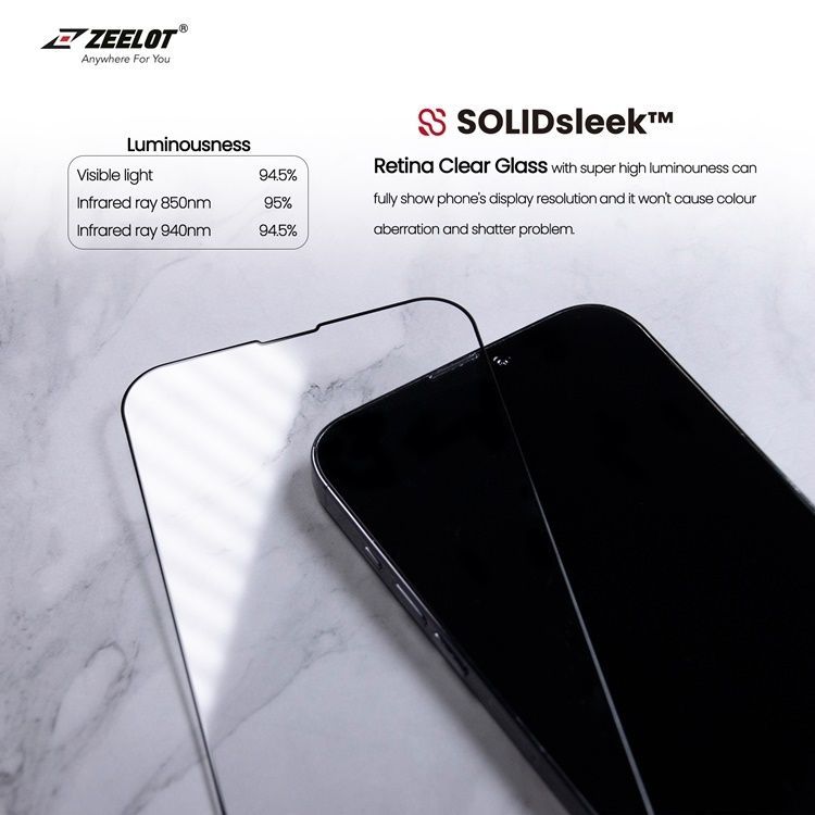 No. 1 - Kính Cường Lực iPhone Zeelot SOLIDsleek - 2