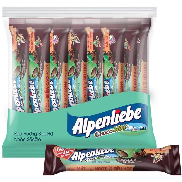 No. 5 - Kẹo Bạc Hà Nhân Socola ChocoMint Alpenliebe - 3